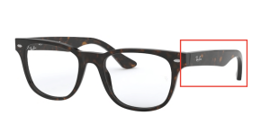 Original Ray-Ban RB5359 Sehbrillen Bügel, Farbe 2012 · Havanna dunkel