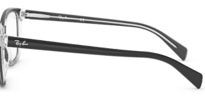 Original Ray-Ban RB5362 Sehbrillen Bügel, Farbe 2034 · Oben schwarz auf transparent