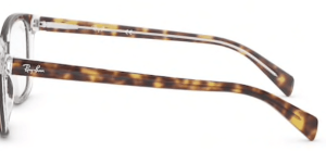 Original Ray-Ban RB5362 Sehbrillen Bügel, Farbe 5082 · Oben Havanna auf transparent
