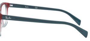 Original Ray-Ban RB5362 Sehbrillen Bügel, Farbe 5834 · Tri Verlauf blau/rot/ligth blau