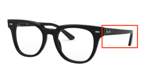 Original Ray-Ban RB5377 Sehbrillen METEOR Bügel, Farbe 2000 · Schwarz glänzend
