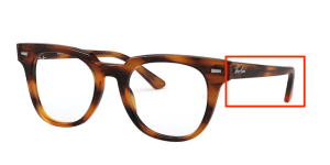 Original Ray-Ban RB5377 Sehbrillen METEOR Bügel, Farbe 2144 · Gestreift Havanna