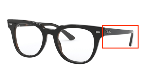 Original Ray-Ban RB5377 Sehbrillen METEOR Bügel, Farbe 5909 · Oben grau auf Havanna