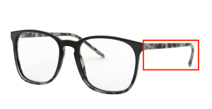Original Ray-Ban RB5387 Sehbrillen Bügel, Farbe 5872 · Blau Verlauf Havanna beige