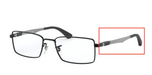 Original Ray-Ban RB6275V Sehbrillen Bügel, Farbe 2503 · Schwarz matt
