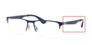 Original Ray-Ban RB6335V Sehbrillen Bügel, Farbe 2947 · Gunmetal blau