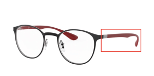 Original Ray-Ban RB6355V Bügel, Farbe 2997 · Silber auf oben schwarz matt