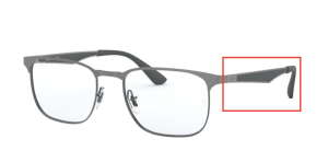 Original Ray-Ban RB6363 Sehbrillen Bügel, Farbe 2553 · Brushed gunmetal