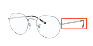 Original Ray-Ban RB6365 Sehbrillen JACK Bügel, Farbe 2501 · Silber