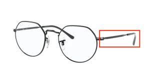Original Ray-Ban RB6365 Sehbrillen JACK Bügel, Farbe 2509 · Schwarz glänzend