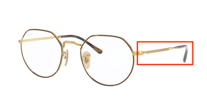 Original Ray-Ban RB6365 Sehbrillen JACK Bügel, Farbe 2945 · Gold auf oben Havanna