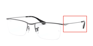 Original Ray-Ban RB6370 Sehbrillen Bügel, Farbe 2502 · Gunmetal