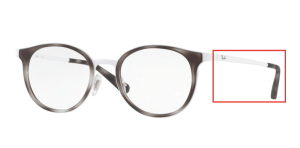 Original Ray-Ban RB6372M Sehbrillen Bügel, Farbe 2957 · Weiß