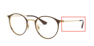 Original Ray-Ban RB6378 Sehbrillen Bügel, Farbe 2905 · Gold/braun glänzend