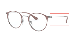 Original Ray-Ban RB6378 Sehbrillen Bügel, Farbe 2907 · Gunmetal/turtledove