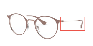 Original Ray-Ban RB6378 Sehbrillen Bügel, Farbe 2973 · Cooper auf oben ligth braun