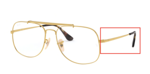 Original Ray-Ban RB6389 Sehbrillen Bügel, Farbe 2500 · Arista
