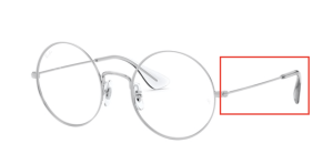 Original Ray-Ban RB6392 Sehbrillen Bügel, Farbe 2968 · Silber