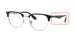 Original Ray-Ban RB6396 Sehbrillen Bügel, Farbe 2932 · Silber