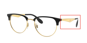Original Ray-Ban RB6396 Sehbrillen Bügel, Farbe 5784 · Backgold