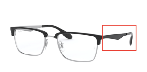 Original Ray-Ban RB6397 Sehbrillen Bügel, Farbe 2932 · Silber