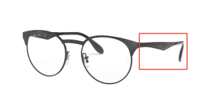Original Ray-Ban RB6406 Sehbrillen Bügel, Farbe 2904 · Schwarz/schwarz matt