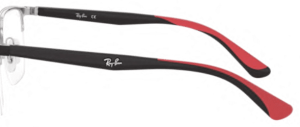 Original Ray-Ban RB6428V Sehbrillen Bügel, Farbe 2997 · Silber auf oben schwarz matt