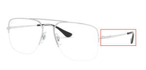 Original Ray-Ban RB6441 Sehbrillen THE GENERAL GAZE Bügel, Farbe 2501 · Silber