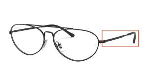 Original Ray-Ban RB6454 Bügel, Farbe 2509 · Schwarz glänzend