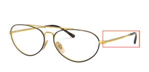 Original Ray-Ban RB6454 Bügel, Farbe 2945 · Gold auf oben Havanna