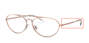 Original Ray-Ban RB6454 Bügel, Farbe 3094 · Rosa gold
