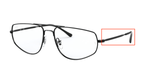 Original Ray-Ban RB6455 Bügel, Farbe 2509 · Schwarz glänzend