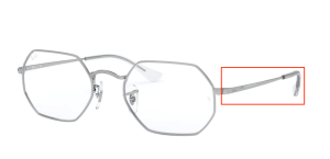 Original Ray-Ban RB6456 Sehbrillen Bügel, Farbe 2501 · Silber
