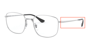 Original Ray-Ban RB6457 Sehbrillen Bügel, Farbe 2501 · Silber