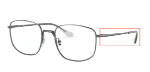 Original Ray-Ban RB6457 Sehbrillen Bügel, Farbe 3095 · Sand grau