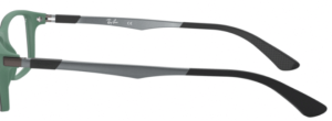 Original Ray-Ban RB7017 Sehbrillen Bügel, Farbe 5197 · Oben schwarz auf grün
