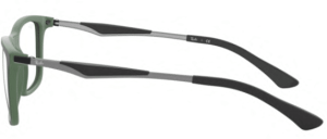 Original Ray-Ban RB7029 Sehbrillen Bügel, Farbe 5197 · Oben schwarz auf grün