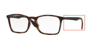 Original Ray-Ban RB7045 Sehbrillen Bügel, Farbe 5365 · Rubber Havanna