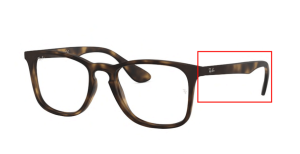 Original Ray-Ban RB7074 Sehbrillen Bügel, Farbe 5365 · Rubber Havanna
