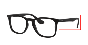 Original Ray-Ban RB7074 Sehbrillen Bügel, Farbe 5364 · Rubber schwarz