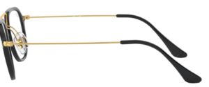 Original Ray-Ban RB7098 Sehbrillen Bügel, Farbe 2000 · Schwarz glänzend