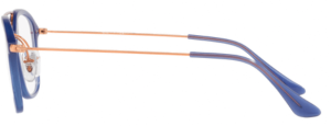 Original Ray-Ban RB7098 Sehbrillen Bügel, Farbe 5727 · Trasparent blau