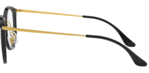 Original Ray-Ban RB7140 Sehbrillen Bügel, Farbe 2000 · Schwarz glänzend