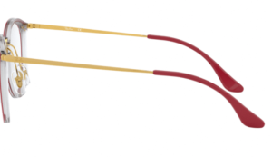 Original Ray-Ban RB7140 Sehbrillen Bügel, Farbe 5854 · Transparent auf oben amaranth