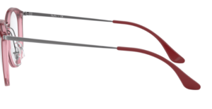 Original Ray-Ban RB7140 Sehbrillen Bügel, Farbe 5970 · Oben bordeaux auf trasp rot