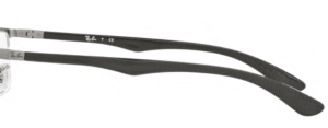 Original Ray-Ban RB8413 Sehbrillen Bügel, Farbe 2893 · Gunmetal oben auf grau