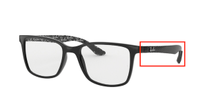 Original Ray-Ban RB8905 Sehbrillen Bügel, Farbe 5843 · Schwarz