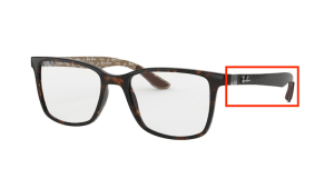 Original Ray-Ban RB8905 Sehbrillen Bügel, Farbe 5846 · Havanna