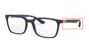 Original Ray-Ban RB8906 Sehbrillen Bügel, Farbe 5196 · Schwarz matt