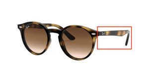 Original Ray-Ban RB9064S Junior Bügel, Farbe 152 · Havanna